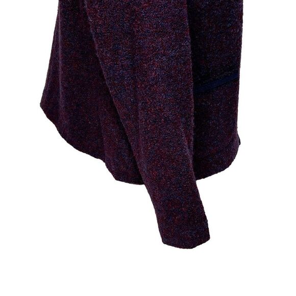 Talbots navy blue and burgundy wool blend tweed blazer size 10 - Picture 7 of 14